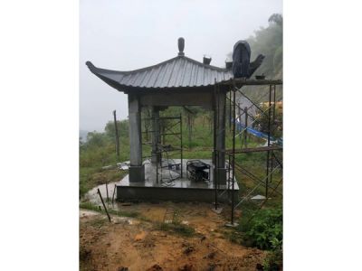 杭州蕭山區(qū)義橋景觀石亭，景觀臺工程