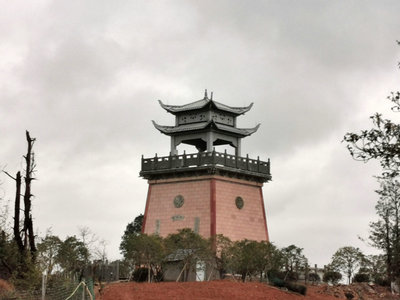 杭州蕭山區(qū)義橋景觀石亭，景觀臺工程