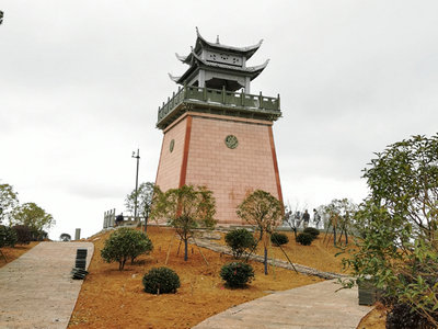 杭州蕭山區(qū)義橋景觀石亭，景觀臺工程