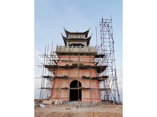 杭州蕭山區(qū)義橋景觀石亭，景觀臺(tái)工程